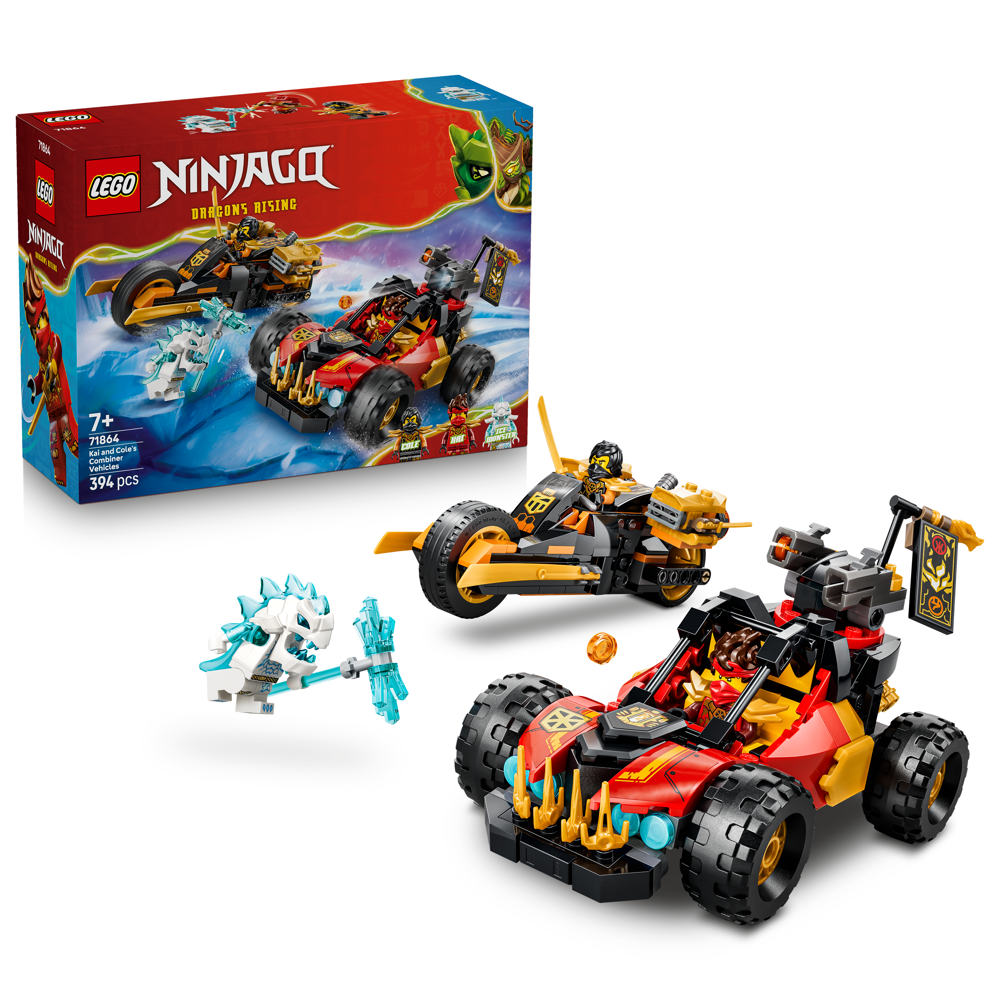 LEGO NINJAGO Kai and Cole’s Combiner Vehicles 71864